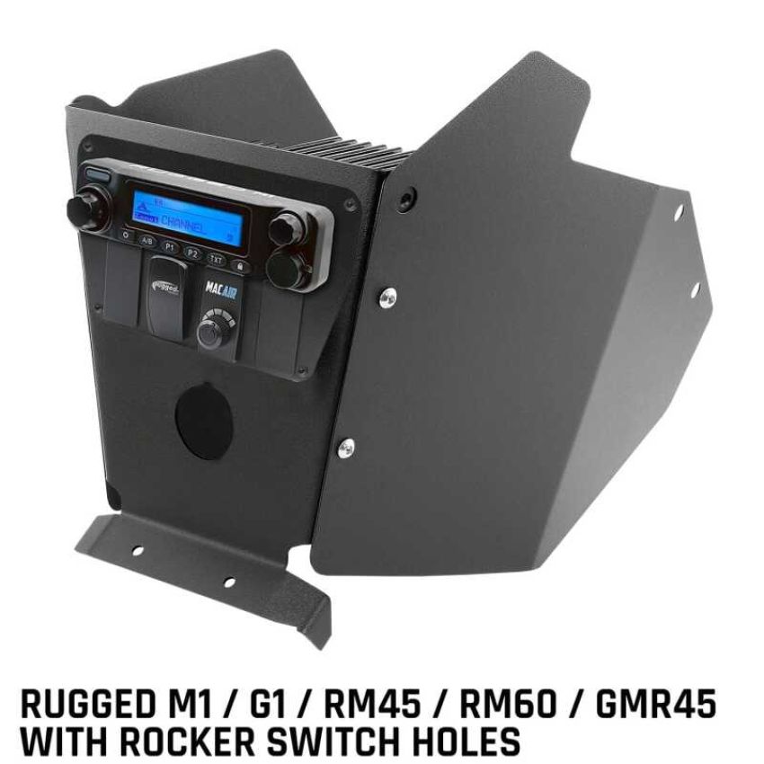 Rugged Radios MT-X3-MM-KIT-RS Can-Am X3 Mount Kit w/Multi Mount Side Panels - M1/G1/RM45/RM60/GMR45 w/Switch Holes