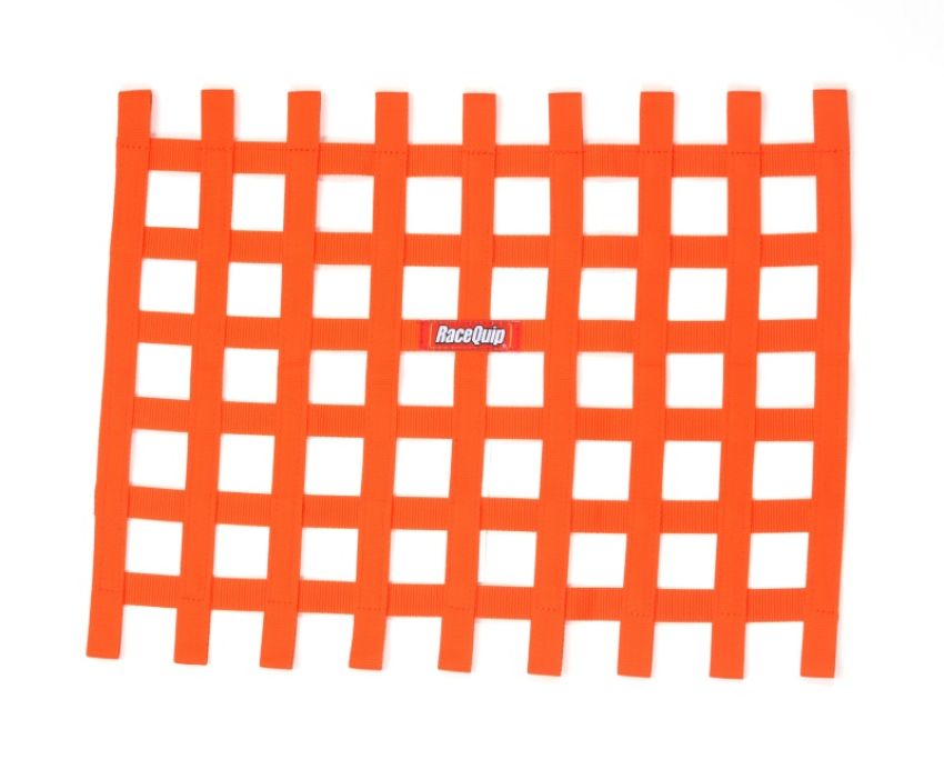 Racequip 721045 Orange Ribbon Window Net