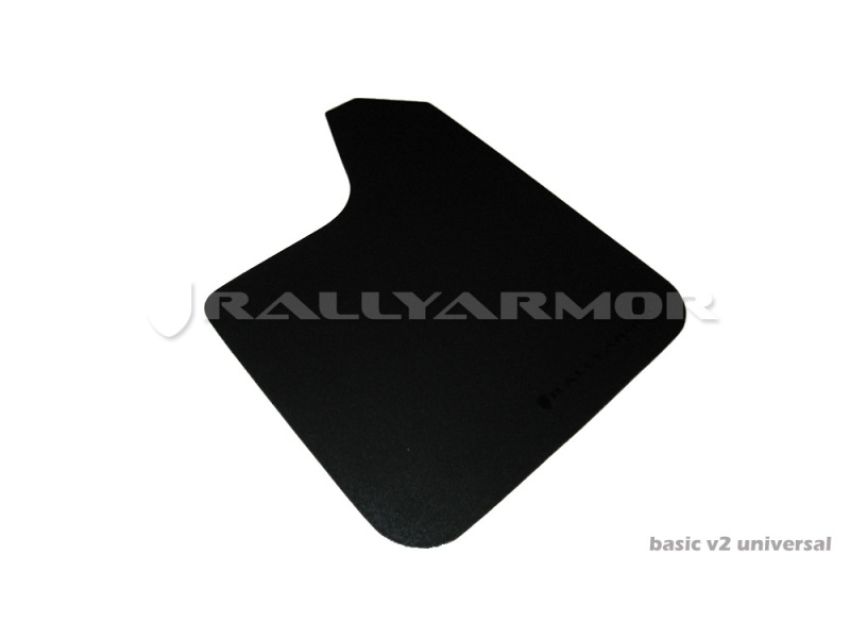 Rally Armor MF12-BAS-BLK Black Mud Flap/Black Logo