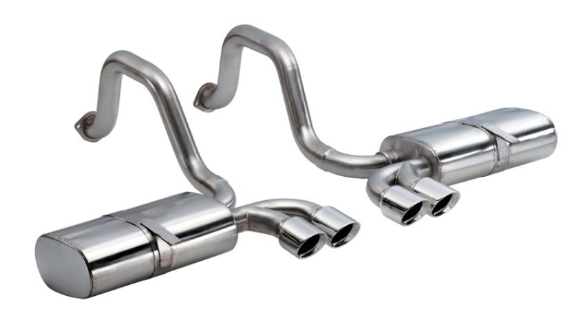 CORSA Performance 14111 Corsa 1997-2004 Chevrolet Corvette C5 Z06 5.7L V8 Polished Sport Axle-Back Exhaust