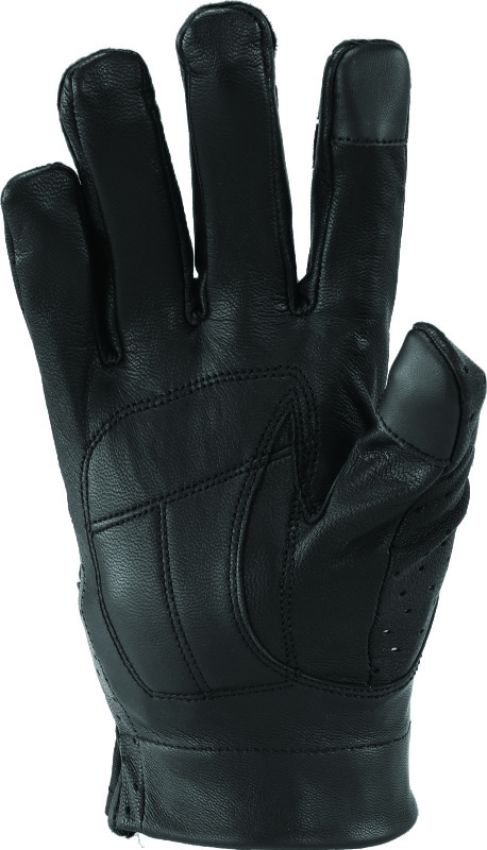 Kuryakyn 094501 Leather By River Road Tucson Leather Perforated Gloves Black Womens - Small