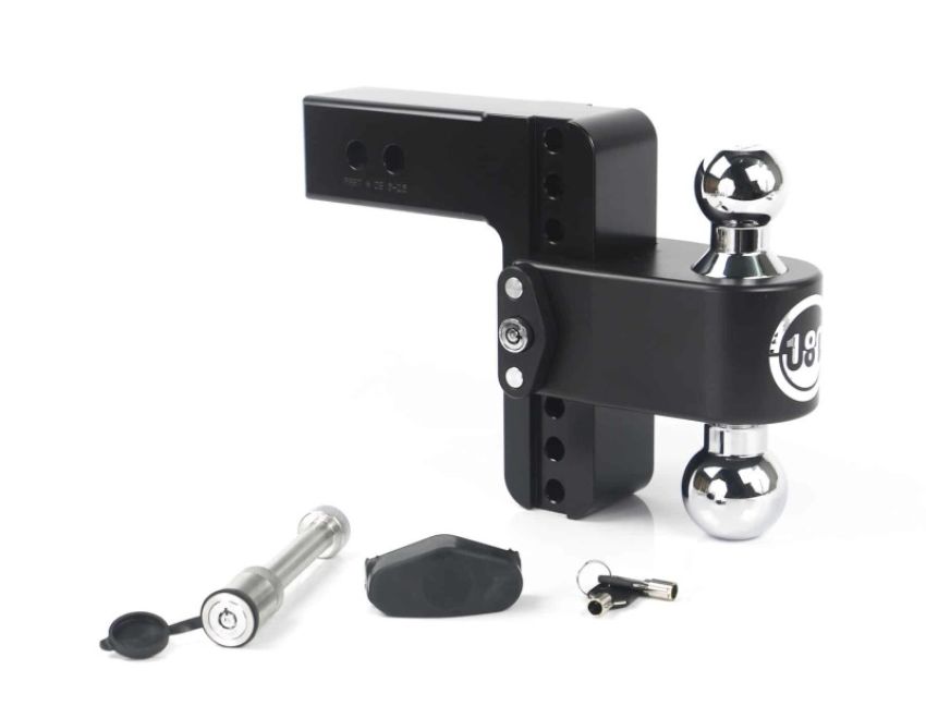 Weigh Safe CTB6-2.5-KA-CER-BLA 180 Hitch 6in Drop Hitch & 2.5in Shank (10K/18.5K GTWR) w/WS05 - Black Cerakote