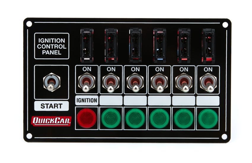 QUICKCAR RACING PRODUCTS QRP50-7164 Ignition Panel - Extreme Fused w/Lights