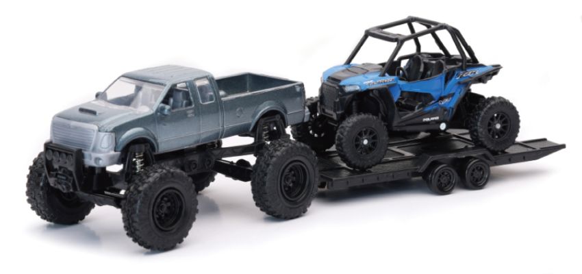 New Ray Toys 50066A Pickup Toy Hauler with Polaris RZR XP1000 EPS