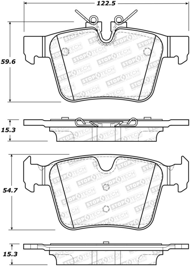 Stoptech 308.18210 Street Brake Pads - Front