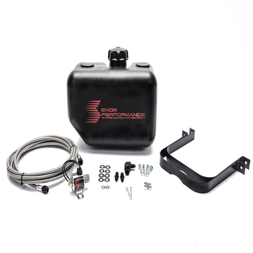 Snow Performance SNO-40014-BRD 2.5 Gal. Water-Methanol Tank Upgrade Braided Stainless Line
