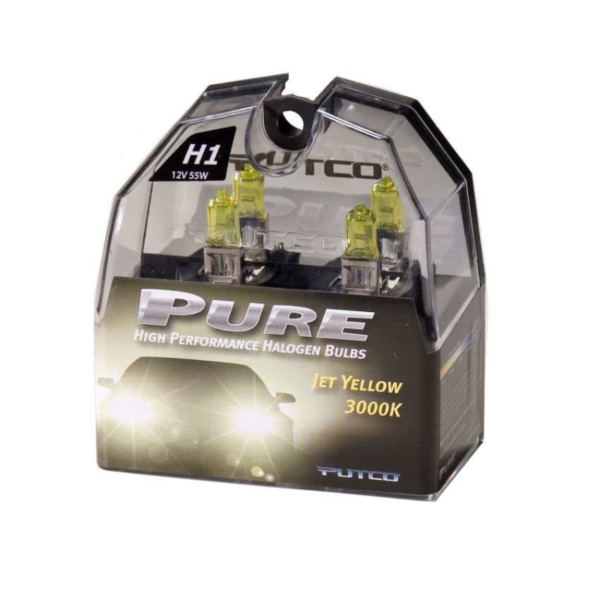 Putco 230100JY Jet Yellow H1 - Pure Halogen HeadLight Bulbs