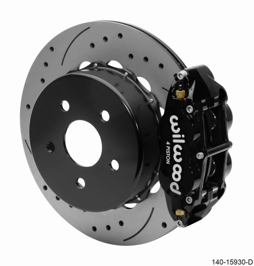 Wilwood 140-15930-D Superlite 4R Rear Brake Kit 14.00 Black 2018-Up Jeep JL SRP w/Lines