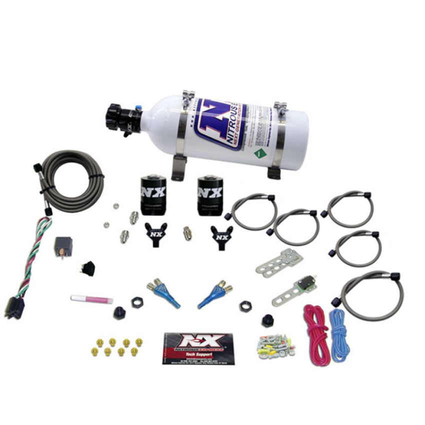 Nitrous Express 20115-05 FORD EFI DUAL NOZZLE (100-300HP) WITH 5LB BOTTLE