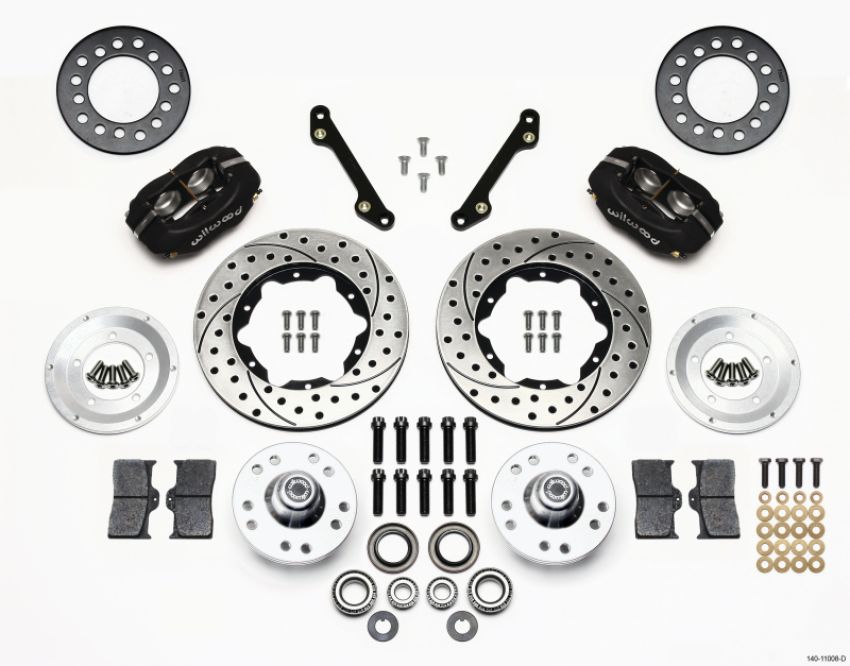 Wilwood 140-11008-D Forged Dynalite Front Kit 11.00in Drilled 79-81 Camaro