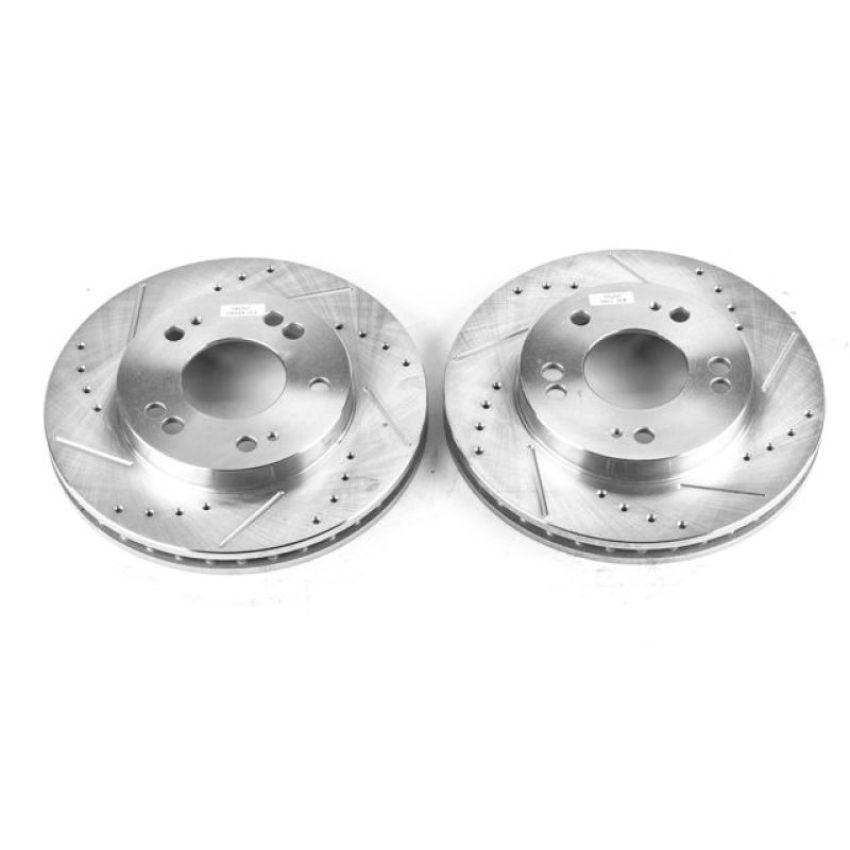 PowerStop JBR518XPR PowerStop Evolution Performance Drilled, Slotted & Plated Brake Rotor Pair