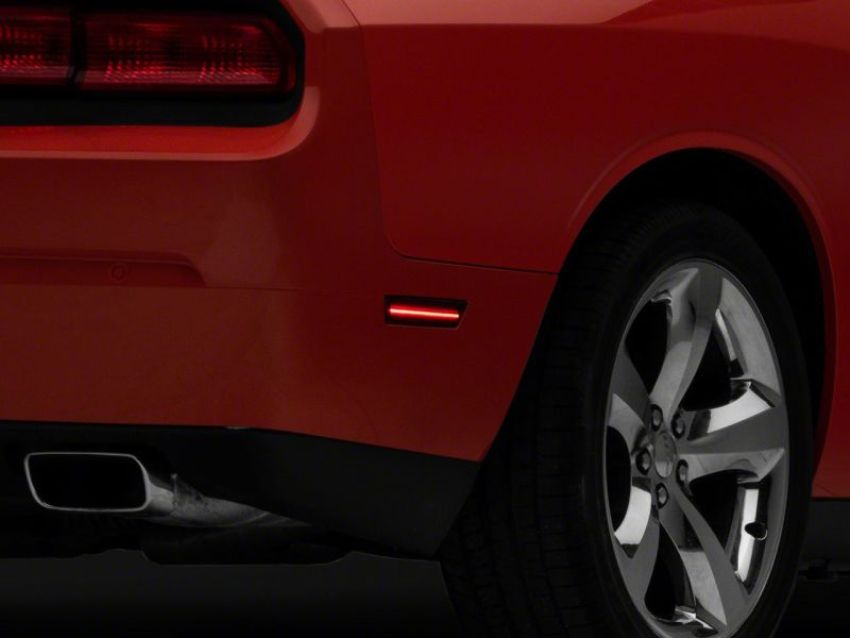 Raxiom CH3218 08-14 Dodge Challenger Axial Series LED Side Marker Lights- Smoked