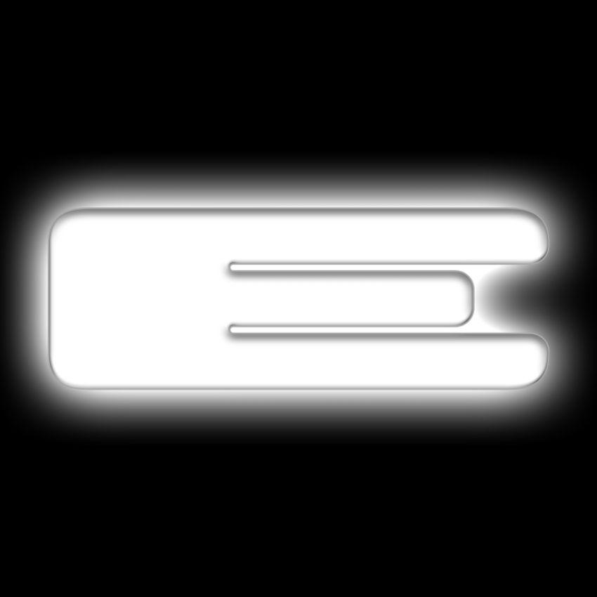Oracle Lighting 3140-E-001 Universal Illuminated LED Letter Badges - Matte White Surface Finish - E