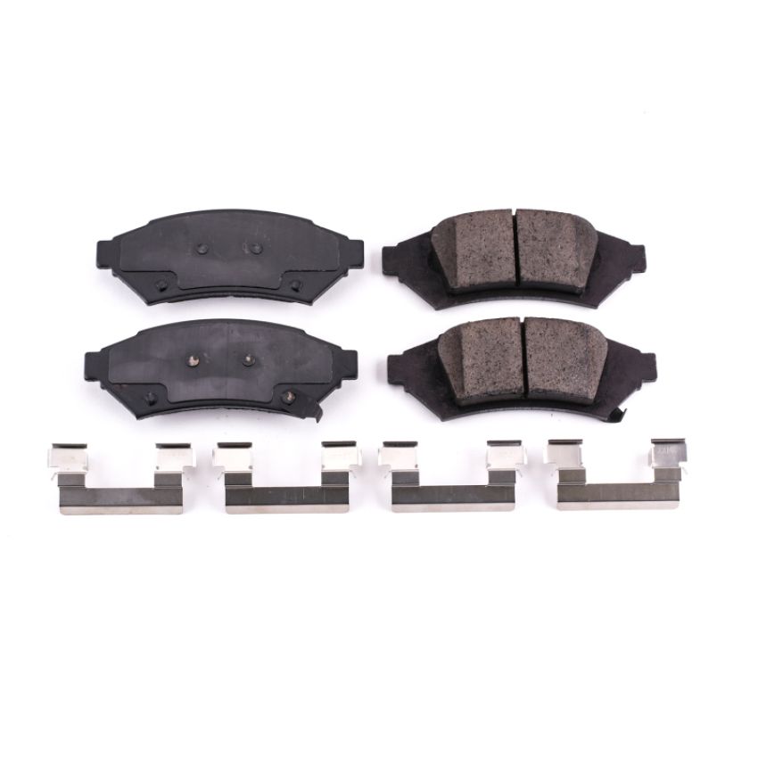PowerStop 17-1000 PowerStop - Z17 Low-Dust Ceramic Brake Pads with Hardware