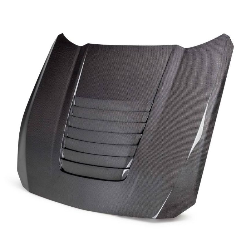 Anderson Composites AC-HD24FDMU-GT5-DS 2024 Ford Mustang S650 Double-Sided Carbon Fiber Hood