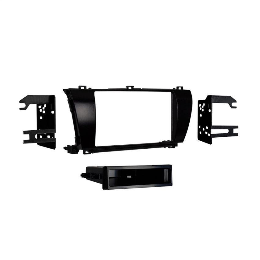 Metra 99-8245CHG Single DIN High Gloss Dash Kit for Toyota Corolla 2014- (Charcoal),Black