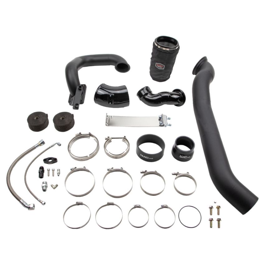 Wehrli WCF100567-FB 03-07 Dodge 5.9L Cummins S400 Twin Turbo Kit (No Turbo) - Flat Black