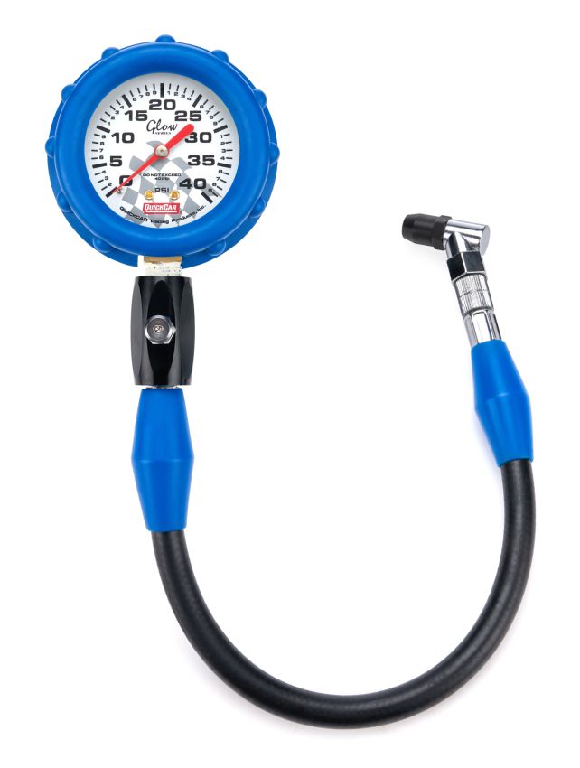 QUICKCAR RACING PRODUCTS QRP56-042 Tire Gauge 40 PSI Glo Gauge