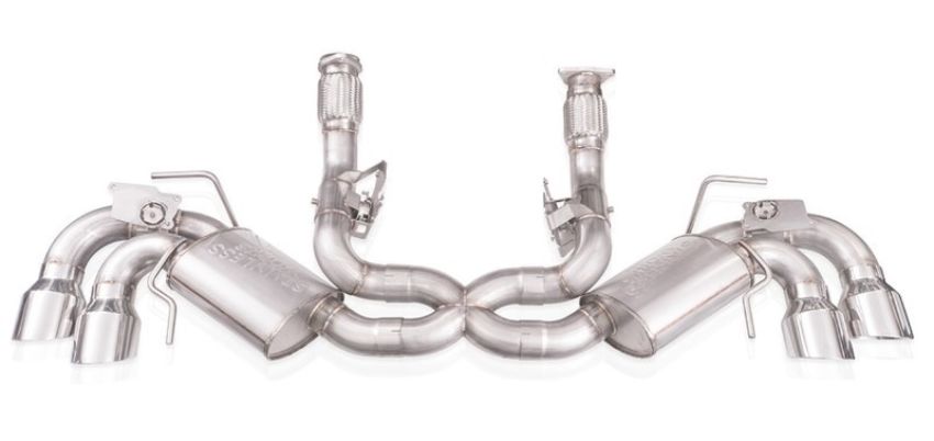 Stainless Works C8CBL 20-21 Chevrolet Corvette C8 6.2L Legend Cat-Back Exhaust w/ Polished Tips
