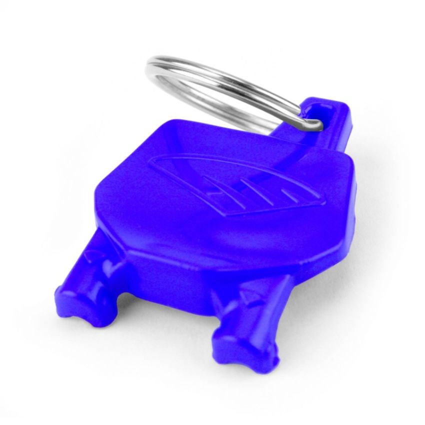 Cycra 1CYC-0002-62 Key Ring with Number Plate - Blue