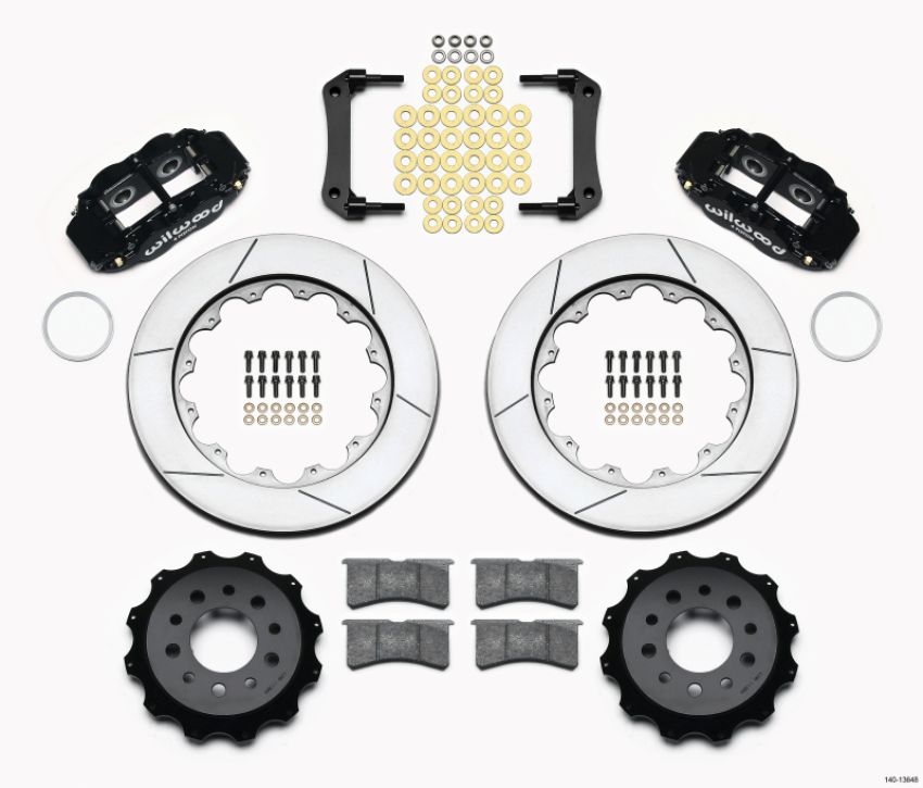 Wilwood 140-13648 Narrow Superlite 4R Rear Kit 14.00in Morrison Multilink IRS (2010-15 Camaro Based)
