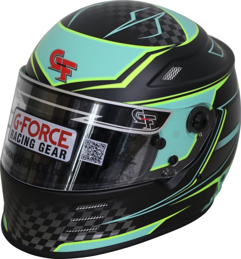 G-FORCE GFR13005XSMTL HELMET REVO GRAPHICS XSM TEAL SA2020