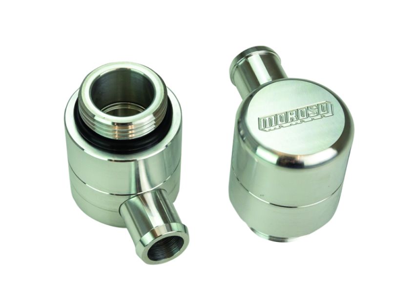 Moroso 68868 GM COPO 3/4in Tube Screw-In Valve Cover Breathers (2 Pack)