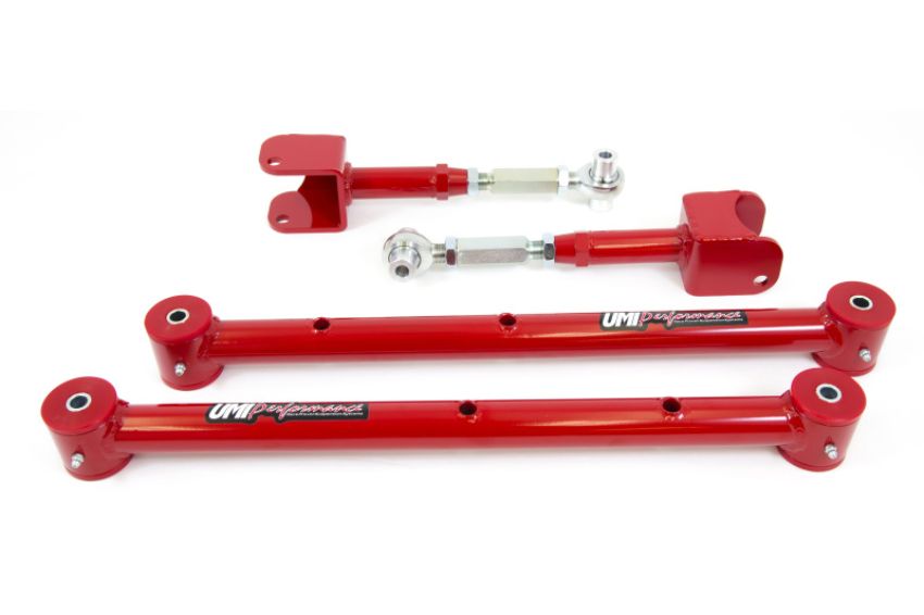 UMI Performance 401519-R 64-67 GM A-Body Lower Control Arm & Adjustable Upper Control Arm Kit