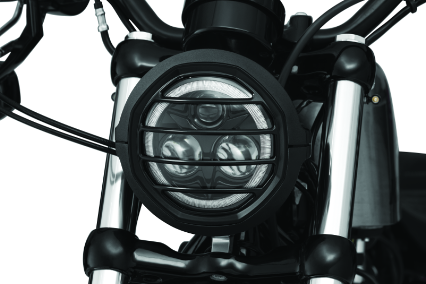 Kuryakyn 6688 Dillinger Headlight Trim 5-3/4 Black