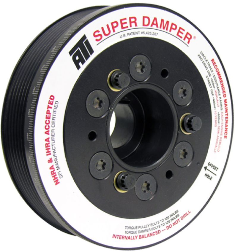ATI ATI918253 Damper - 5.67in - Alum - 6 Grv - Mitsubishi Evo 10 - 3 Percent UD - 08+ - 1Pc
