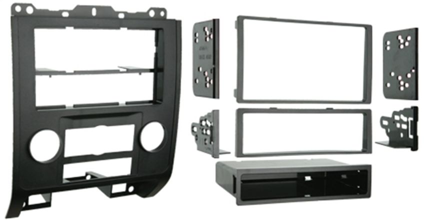 Metra 99-5814 Single or Double DIN Installation Kit for 2008-up Ford Escape/Mercury Mariner (Black)