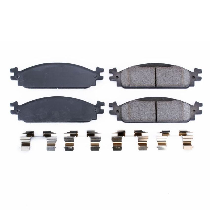 PowerStop 17-1376 PowerStop - Z17 Low-Dust Ceramic Brake Pads with Hardware