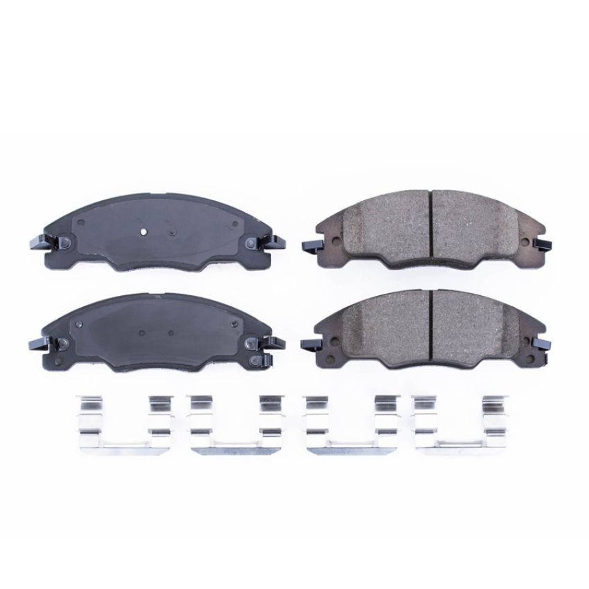 PowerStop 17-1339 PowerStop - Z17 Low-Dust Ceramic Brake Pads with Hardware