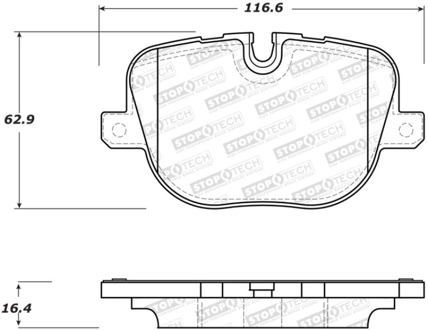 Stoptech 308.14270 Street Brake Pads - Front