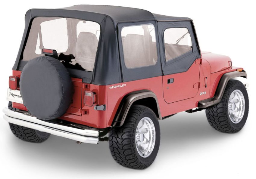 Rampage 68115 1976-1983 Jeep CJ5 Complete Top - Black Denim