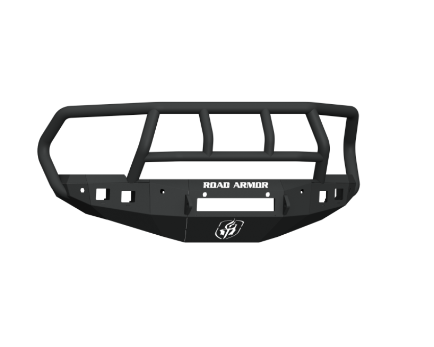 Road Armor 4162F2B-NW 16-18 Ram 2500 Stealth Front Bumper w/Titan II Guard/6 Sensor Holes - Tex Blk