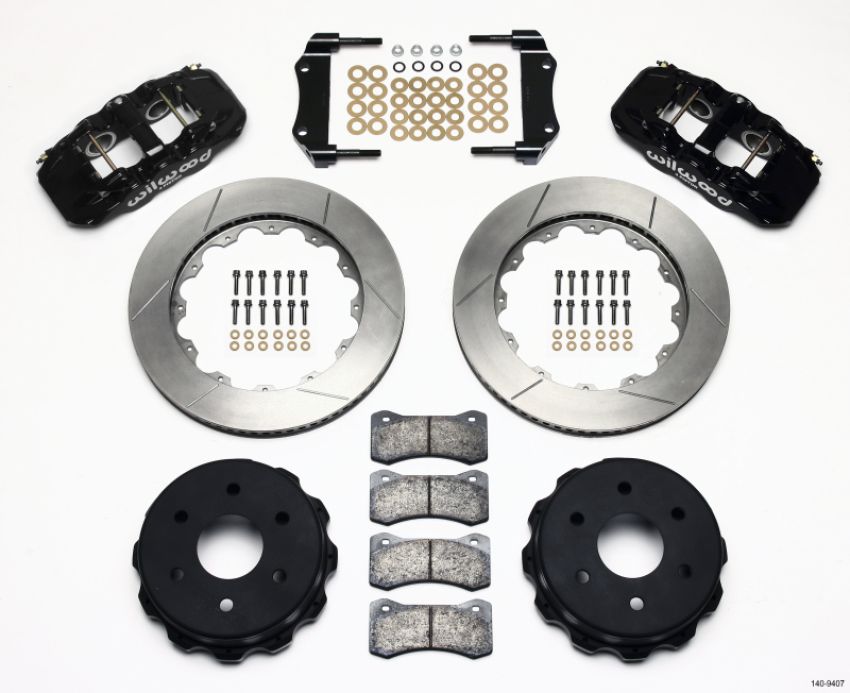 Wilwood 140-9407 AERO4 RearTruck Kit 14.25in 1999-2010 GM 1500-SUV 1 Piston OE Caliper