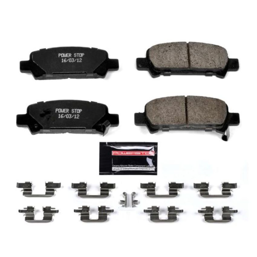 PowerStop Z23-770 PowerStop - Z23 Daily Driver Carbon-Fiber Ceramic Brake Pads with Hardware Kit