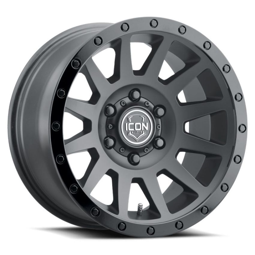 ICON Compression 18x9 6x5.5 0mm Offset 5in BS Satin Black Wheel