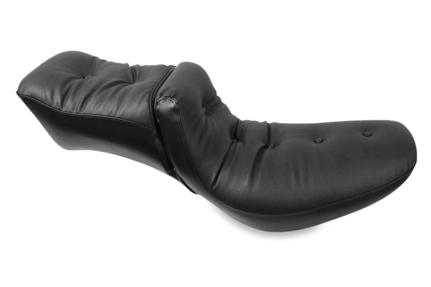 Mustang Motorcycle 75049 Mustang 84-06 Harley Standard Rear Tire Duke 1PC Regal Seat - Black