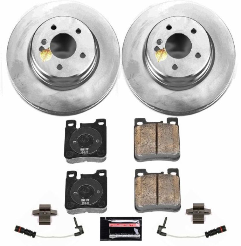 PowerStop CRK5053 Genuine Geomet Coated Rotor and Carbon-Fiber Ceramic Brake Pad Kit
