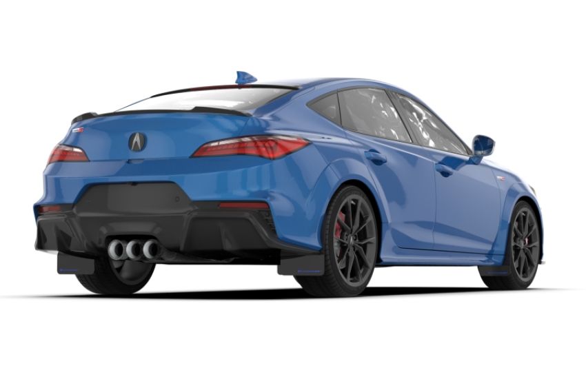 Rally Armor MF129-UR-BLK-BL Black Mud Flap/Blue Logo