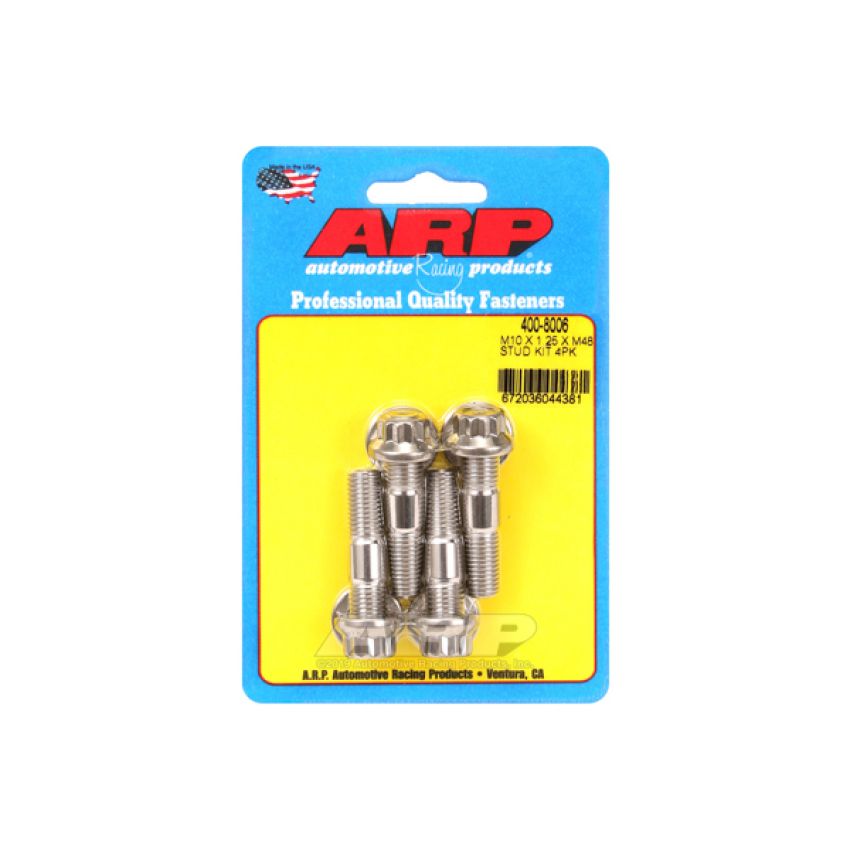 ARP ARP400-8006 Stud Kit - Broached 4pk 10mm x 1.25 x 48mm