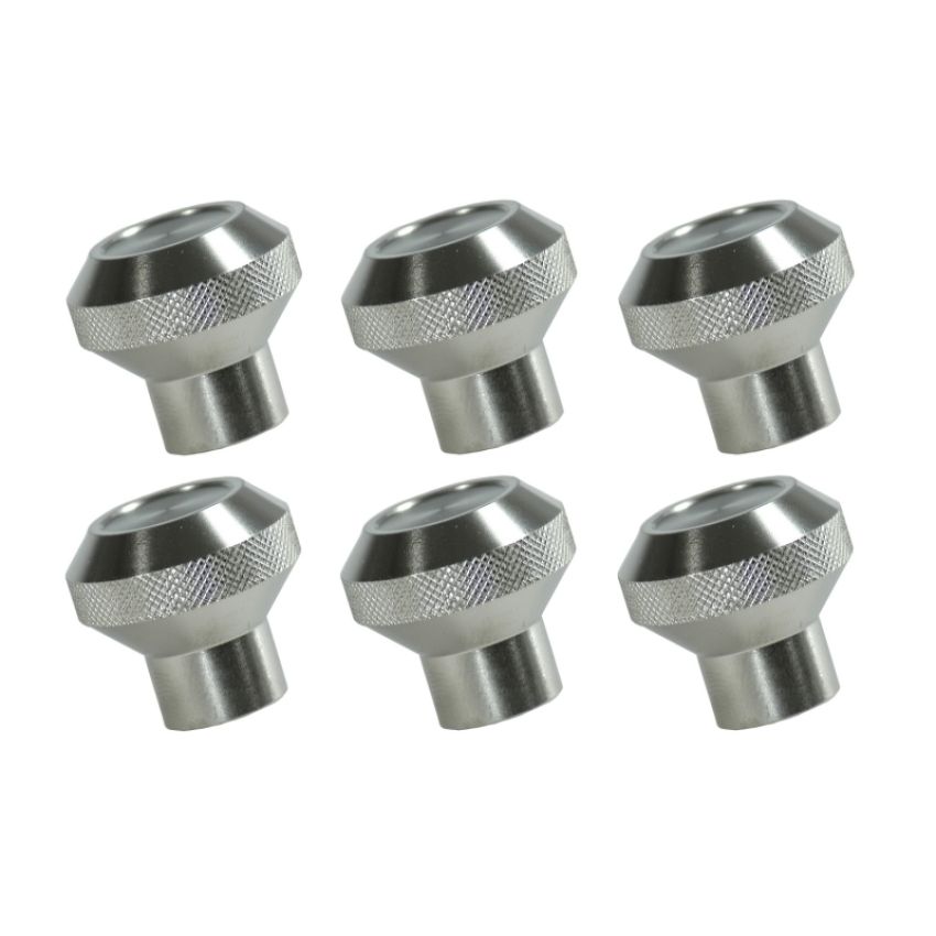 Rugged Ridge 11420.01 Billet Alum Dash Knob Set Alum 76-86 Jeep CJ