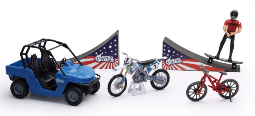 New Ray Toys 67685 Nitro Circus Playset/ Scale - 1:18