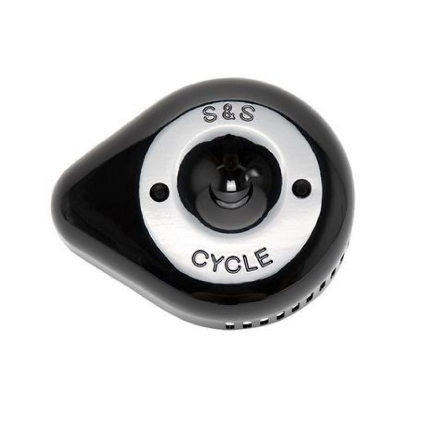 S&S Cycle 170-0533 Stealth Slasher Teardrop Air Cleaner Cover - Gloss Black