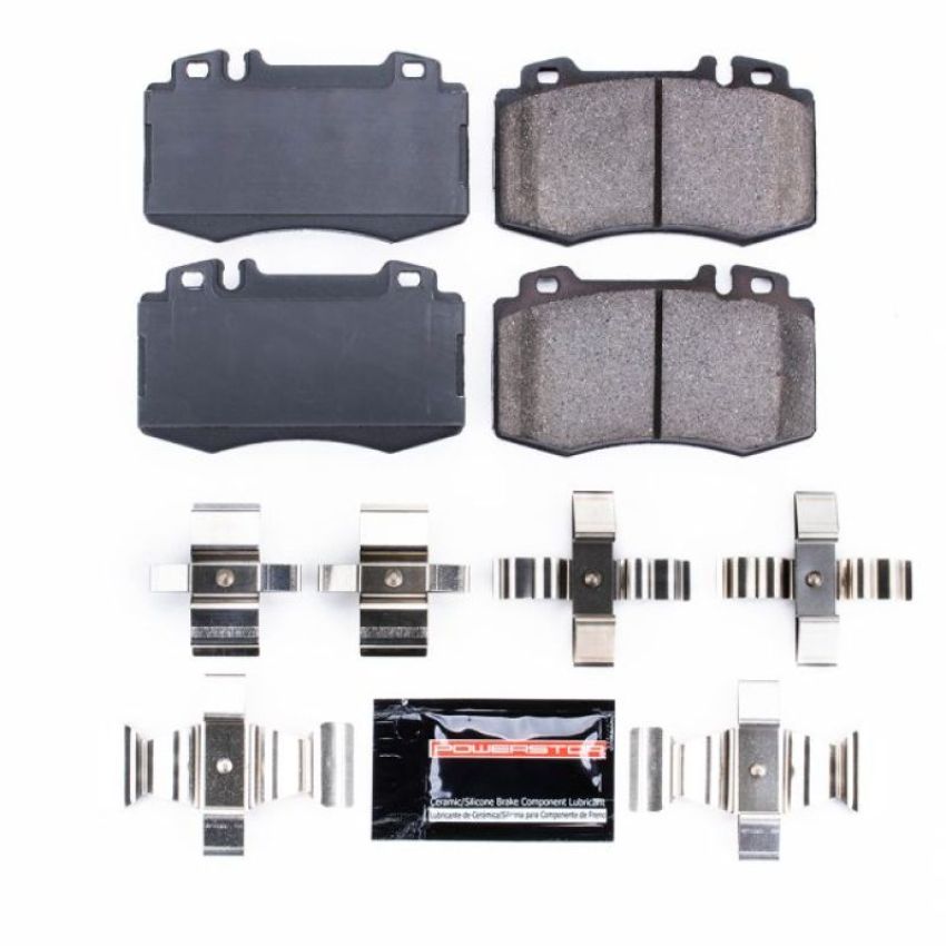 PowerStop Z23-847 PowerStop - Z23 Daily Driver Carbon-Fiber Ceramic Brake Pads with Hardware Kit