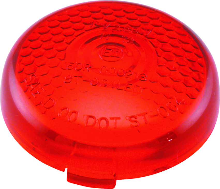 Bikers Choice 489867 Replacement Honycomb Red Lens For LED Bullet Turn Signal
