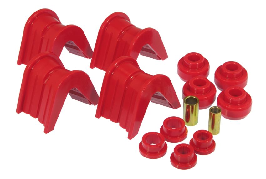 Prothane 6-1901 66-79 Ford Trucks 14-Piece Bushing Set - 2deg Offset - Red