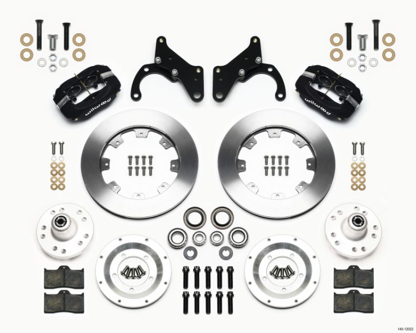 Wilwood 140-12022 Forged Dynalite Front Kit 12.19in 65-68 Chevy Impala -Drum Spindle